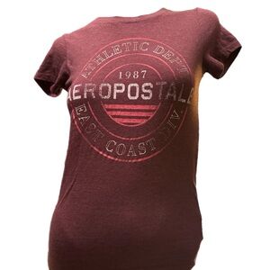 Aeropostale Burgundy Tee